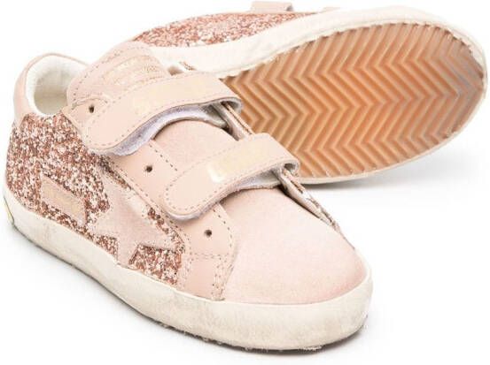 Golden Goose Kids Superstar touch-strap sneakers Neutrals