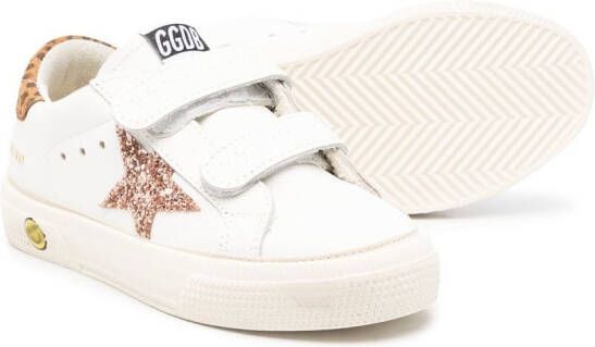 Golden Goose Kids Superstar touch-strap sneakers White