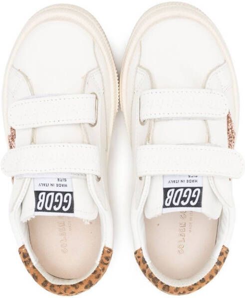 Golden Goose Kids Superstar touch-strap sneakers White