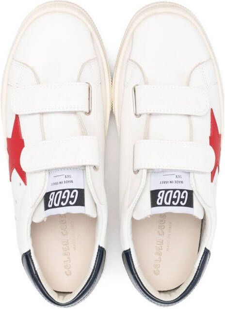 Golden Goose Kids touch-strap trainers White