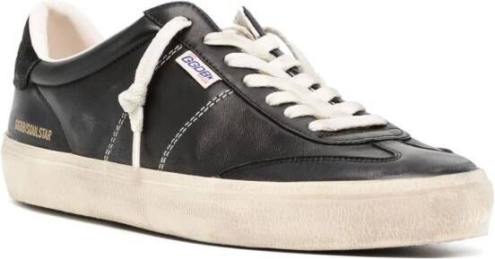 Golden Goose logo-patch lace-up sneakers Black
