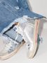 Golden Goose logo-patch lace-up sneakers Silver - Thumbnail 3
