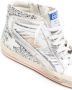 Golden Goose logo-patch lace-up sneakers Silver - Thumbnail 4