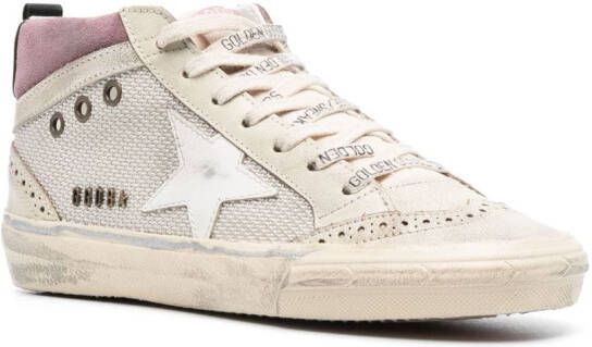 Golden Goose logo-print hi-top sneakers Neutrals