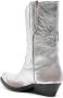 Golden Goose metallic-leather Western boots Silver - Thumbnail 3