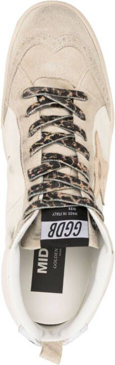 Golden Goose Mid Star crystal-detailed sneakers Neutrals