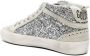 Golden Goose Mid-Star glitter-detail leather sneakers Silver - Thumbnail 3
