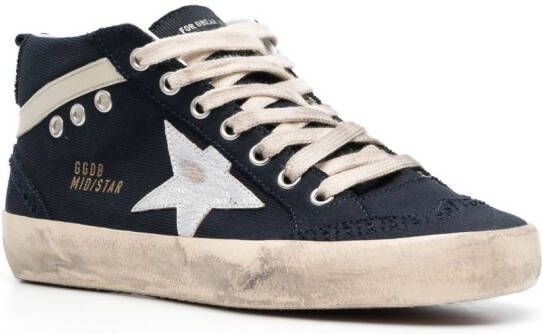 Golden Goose Mid Star lace-up sneakers Blue