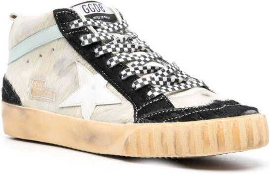 Golden Goose Mid Star lace-up sneakers Neutrals