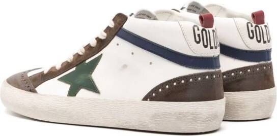 Golden Goose Mid-Star leather sneakers White