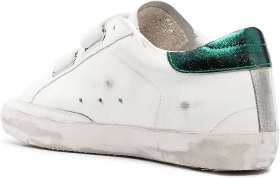 Golden Goose Old School touch-strap sneaekrs White