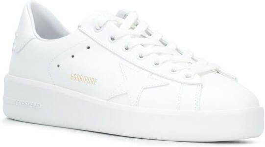Golden Goose Pure leather low-top sneakers White