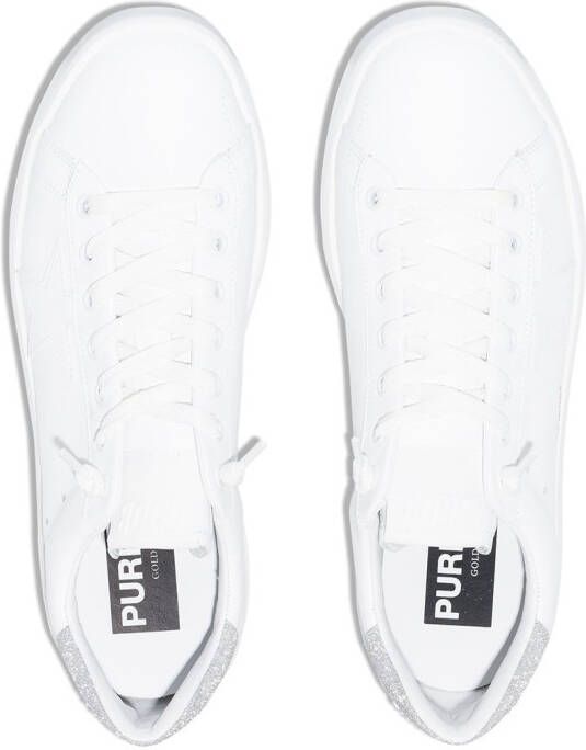 Golden Goose Purestar glitter detail sneakers White