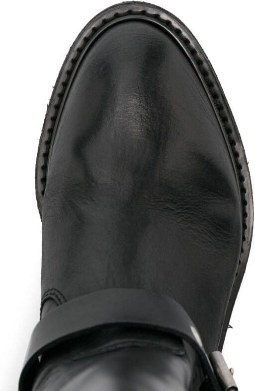 Golden Goose round-toe polished-finish boots Black