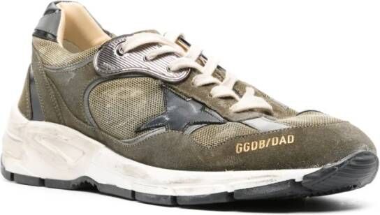 Golden Goose Running Dad panelled sneakers Green