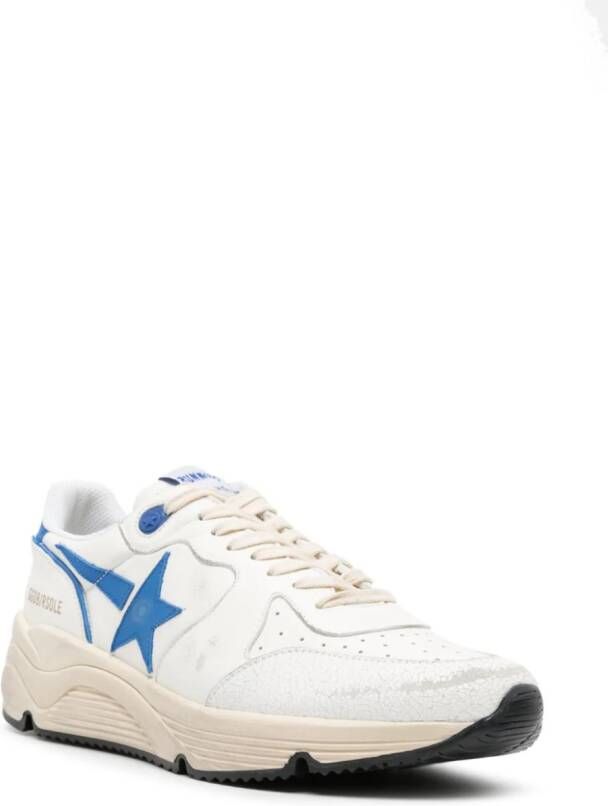Golden Goose Running leather sneakers White