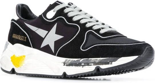 Golden Goose Running Sole panelled sneakers Black