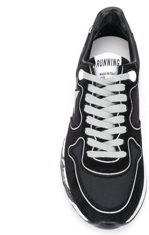 Golden Goose Running Sole panelled sneakers Black