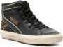 Golden Goose Slide high-top leather sneakers Black - Thumbnail 2