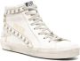 Golden Goose Slide high-top leather sneakers White - Thumbnail 2