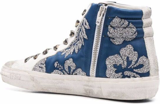 Golden Goose Slide high-top sneakers Blue