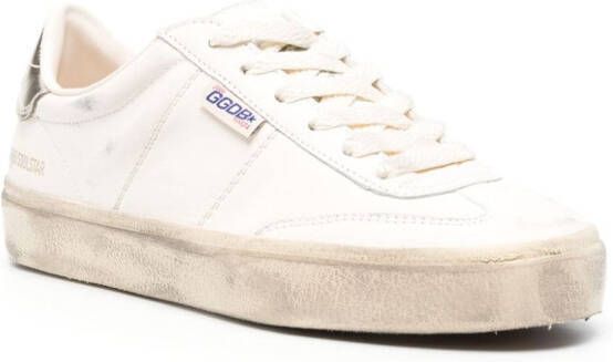 Golden Goose Soul Star distressed leather sneakers Neutrals