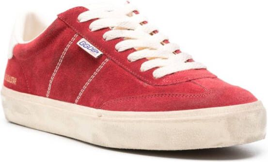 Golden Goose Soul-Star suede sneakers Red