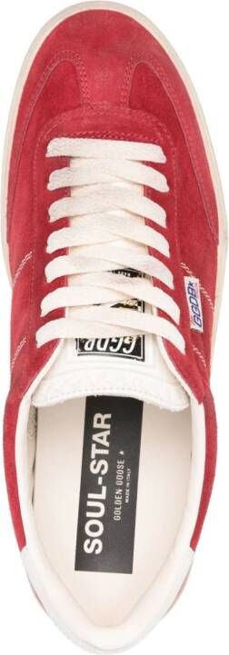 Golden Goose Soul-Star suede sneakers Red