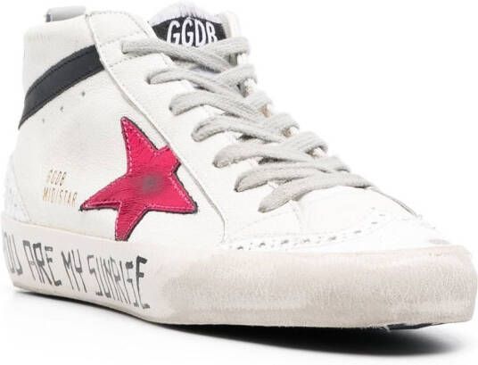 Golden Goose star-patch hi-top sneakers White