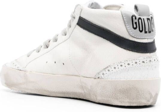 Golden Goose star-patch hi-top sneakers White