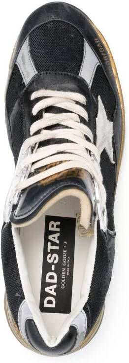 Golden Goose star-patch lace-up sneakers Black