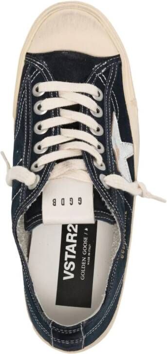 Golden Goose star-patch lace-up sneakers Blue
