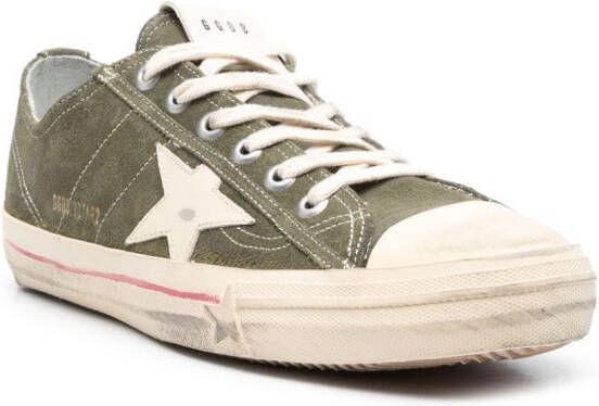 Golden Goose star-patch lace-up sneakers Green