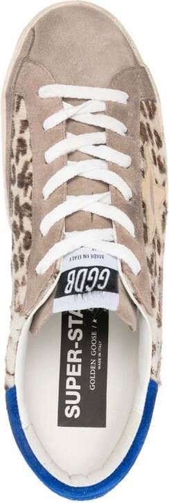 Golden Goose star-patch lace-up sneakers Neutrals