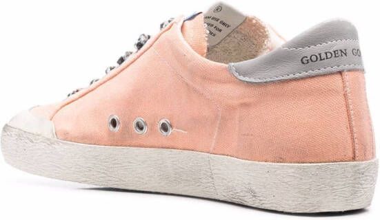 Golden Goose star-patch lace-up sneakers Pink