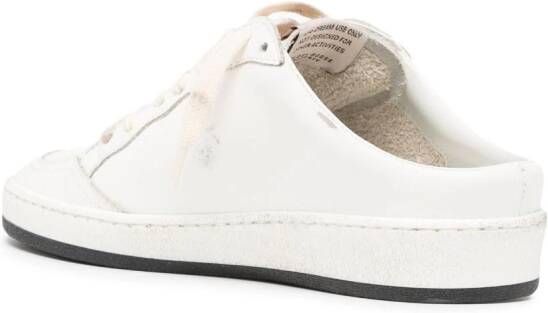 Golden Goose star-patch lace-up sneakers White