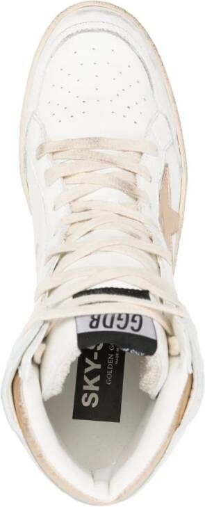 Golden Goose star-patch lace-up sneakers White