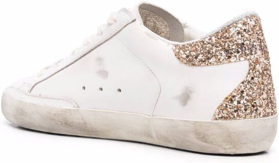 Golden Goose star-patch lace-up sneakers White