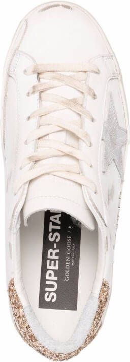 Golden Goose star-patch lace-up sneakers White