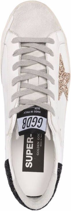 Golden Goose star-patch lace-up sneakers White