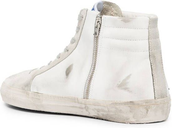 Golden Goose star-patch lace-up sneakers White