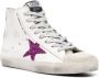 Golden Goose star patch leather high-top sneakers White - Thumbnail 2