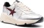 Golden Goose star patch metallic leather sneakers Silver - Thumbnail 2