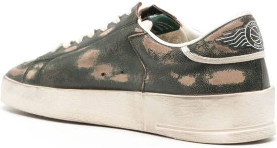 Golden Goose Stardan distressed leather sneakers Green