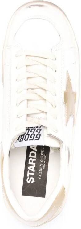 Golden Goose Stardan metallic-trim sneakers White