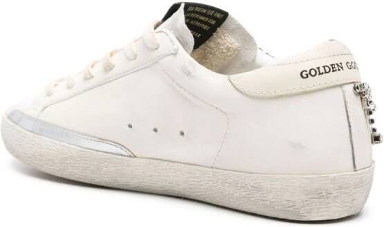 Golden Goose Super-Star crystal-embellished sneakers White