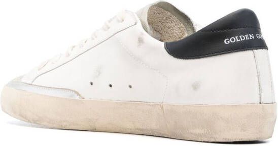Golden Goose Super-Star distressed lace-up sneakers White