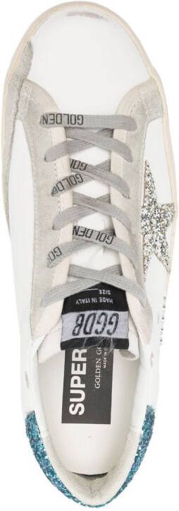 Golden Goose Super-Star embellished leather sneakers White