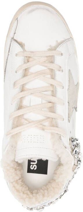 Golden Goose Super-Star embellished low-top sneakers White