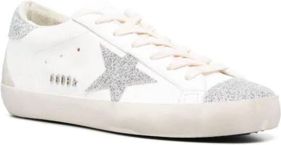 Golden Goose Super-Star glitter-embellished sneakers White